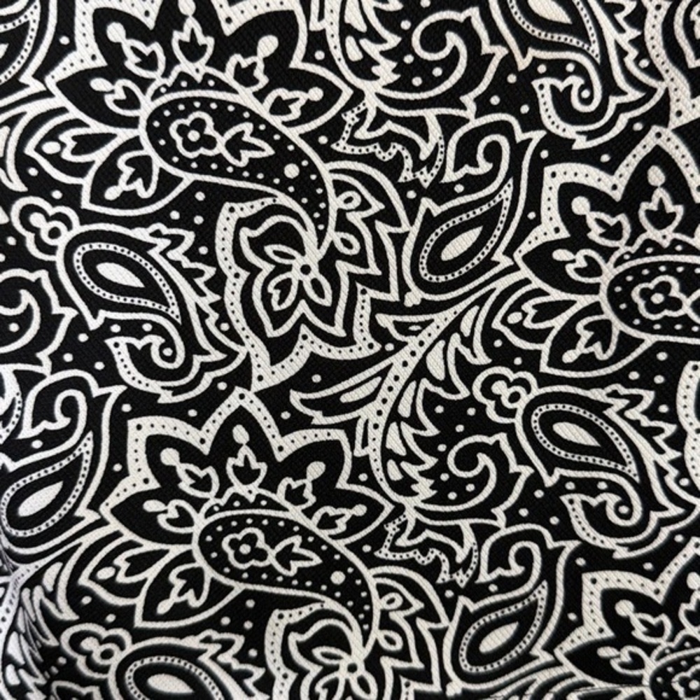 Sport Haley Black and White Paisley Fabric